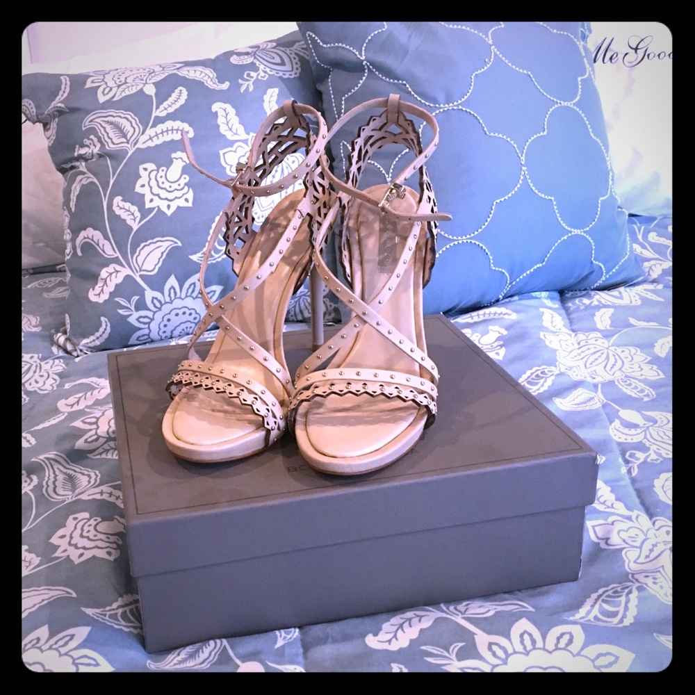 BCBGMAXAZRIA Powder Vachetta high heel Size 10 NEW